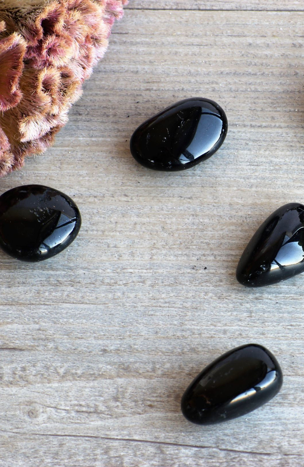 Black Tourmaline Tumbled Stones A Grade